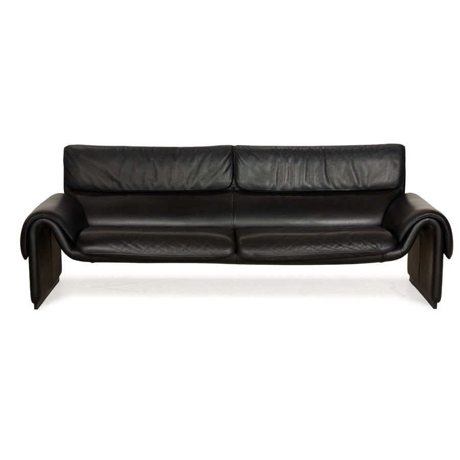 De Sede DS-2011 Leder Dreisitzer Schwarz Sofa Couch