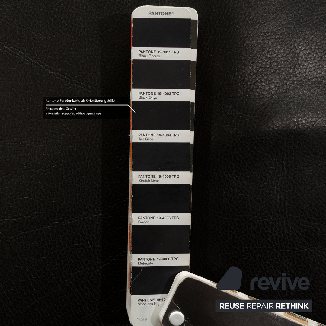 De Sede DS-2011 Leder Dreisitzer Schwarz Sofa Couch