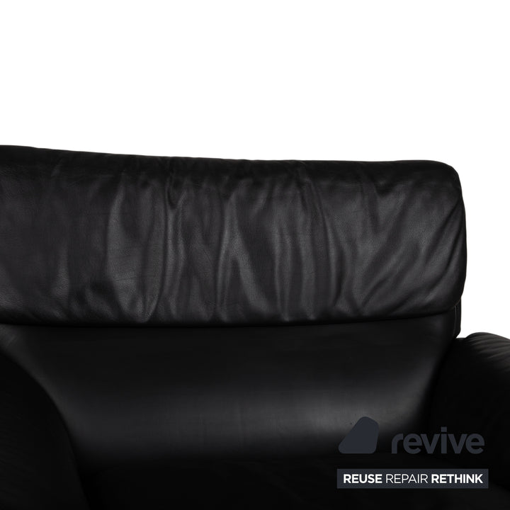 Fauteuil en cuir noir de Sede DS-2011