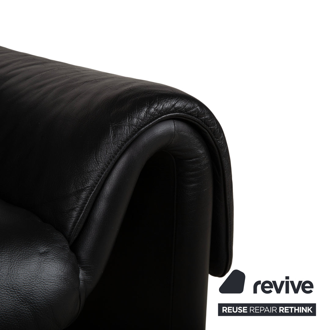 Fauteuil en cuir noir de Sede DS-2011