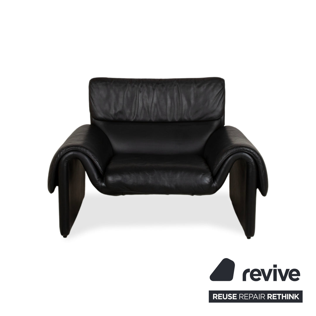 Fauteuil en cuir noir de Sede DS-2011