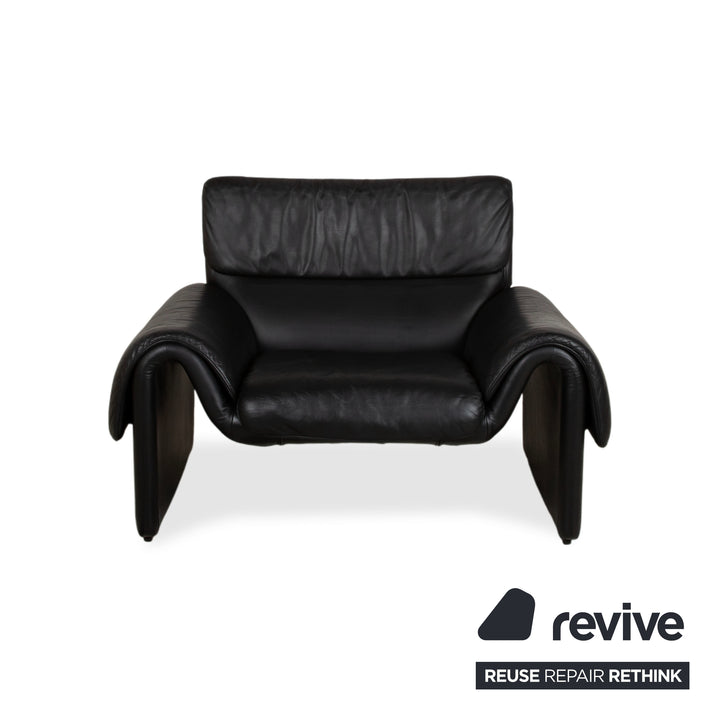 Fauteuil en cuir noir de Sede DS-2011