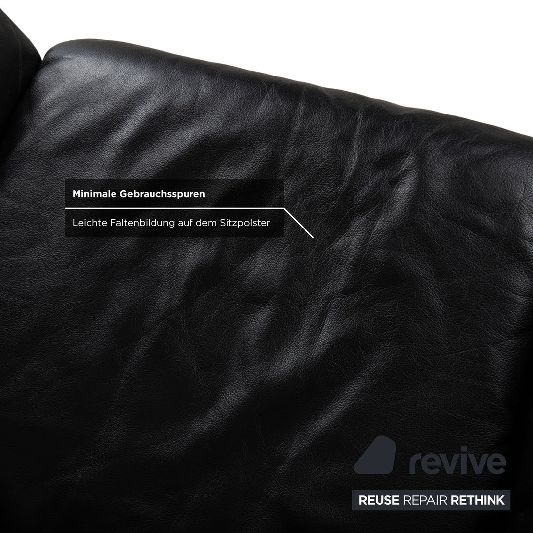 Fauteuil en cuir noir de Sede DS-2011