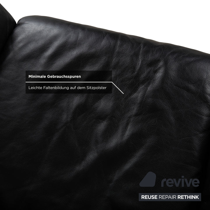 Fauteuil en cuir noir de Sede DS-2011