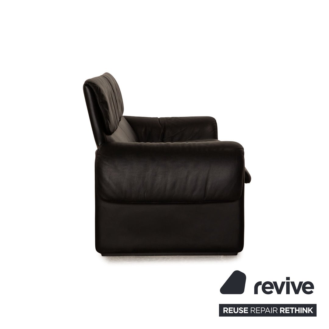 de Sede DS 2011 Leder Sofa Garnitur Schwarz 2x Zweisitzer Couch