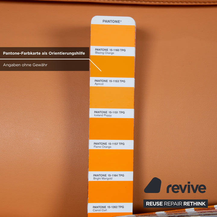 de Sede DS-2011 Leder Zweisitzer  Orange Sofa Couch