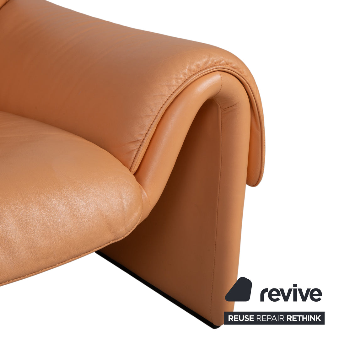 de Sede DS-2011 Leder Zweisitzer  Orange Sofa Couch