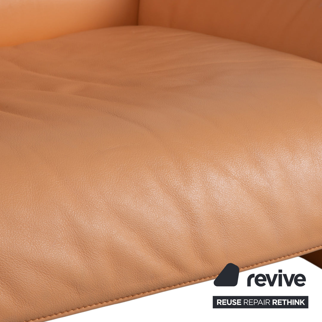de Sede DS-2011 Leder Zweisitzer  Orange Sofa Couch