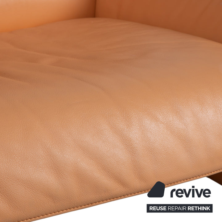 de Sede DS-2011 Leder Zweisitzer  Orange Sofa Couch
