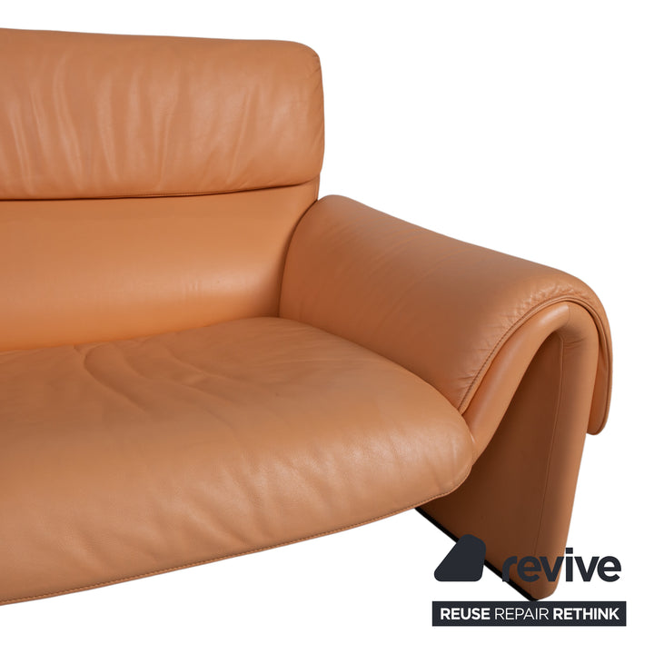 de Sede DS-2011 Leder Zweisitzer  Orange Sofa Couch