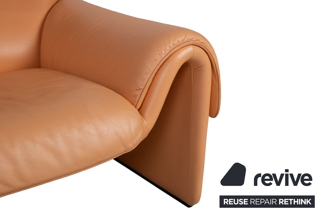 de Sede DS-2011 Leder Zweisitzer  Orange Sofa Couch