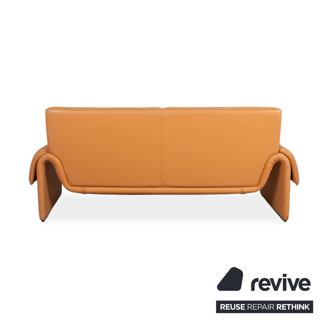 de Sede DS-2011 Leder Zweisitzer  Orange Sofa Couch