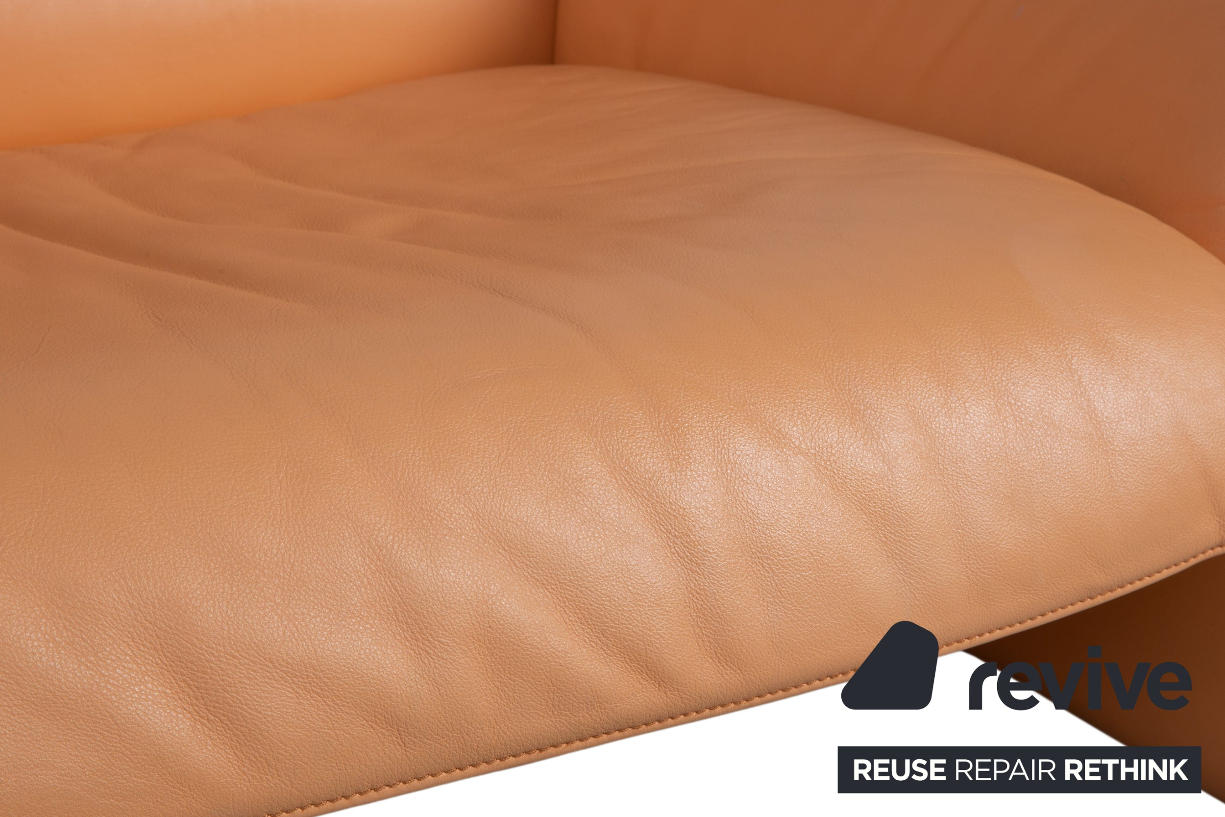 de Sede DS-2011 Leder Zweisitzer  Orange Sofa Couch