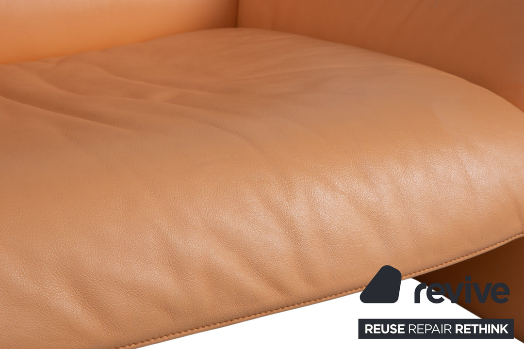 de Sede DS-2011 Leder Zweisitzer  Orange Sofa Couch