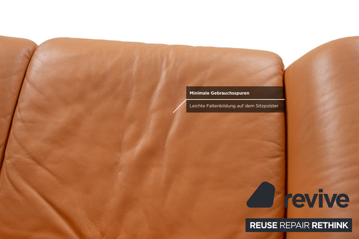 de Sede DS-2011 Leder Zweisitzer  Orange Sofa Couch