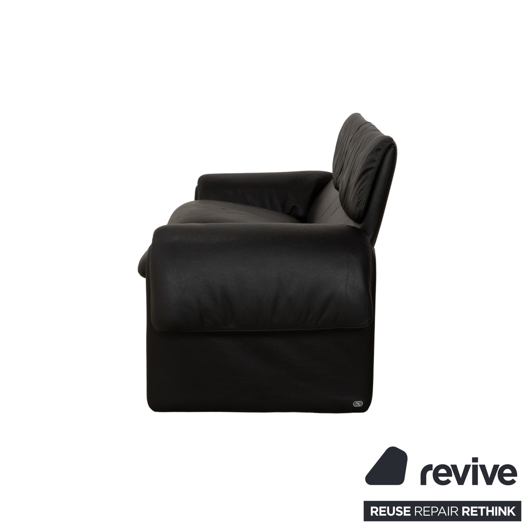 de Sede DS-2011 Leder Zweisitzer Schwarz Sofa Couch