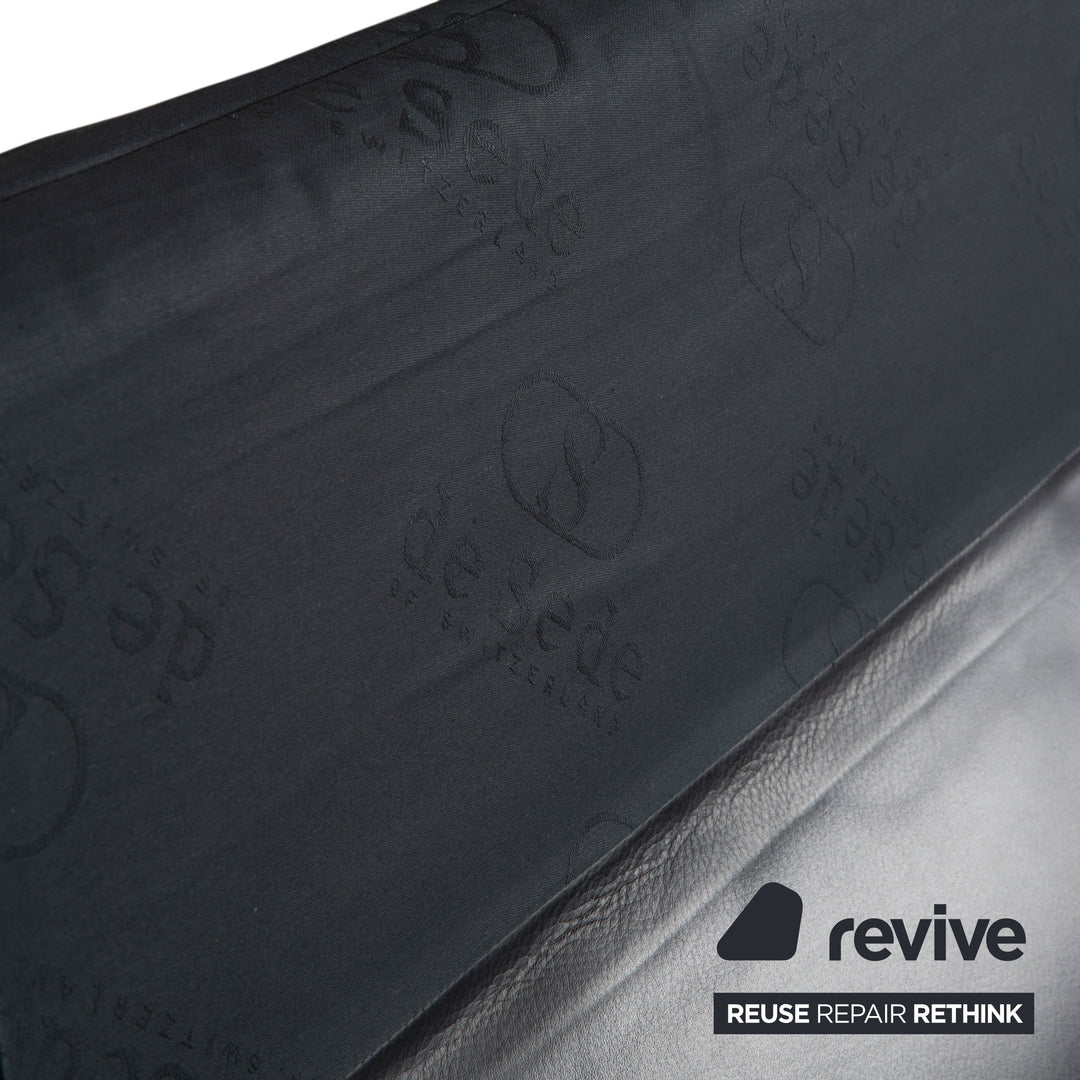 de Sede DS-2011 Leder Zweisitzer Schwarz Sofa Couch