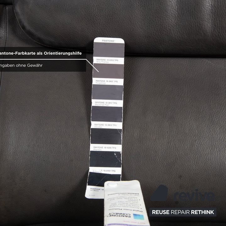 de Sede DS-2011 Leder Zweisitzer Schwarz Sofa Couch