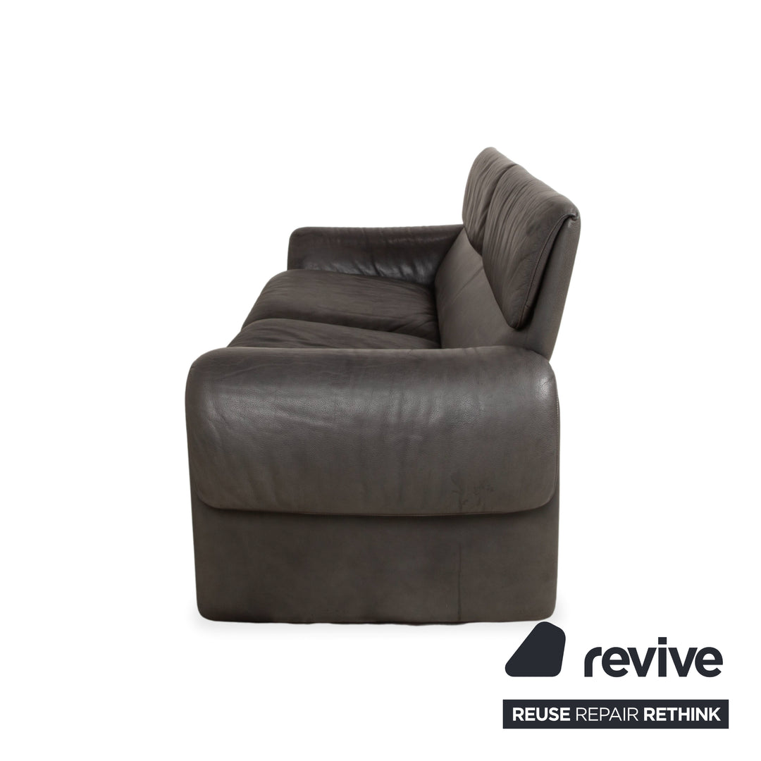 de Sede DS-2011 Leder Zweisitzer Schwarz Sofa Couch