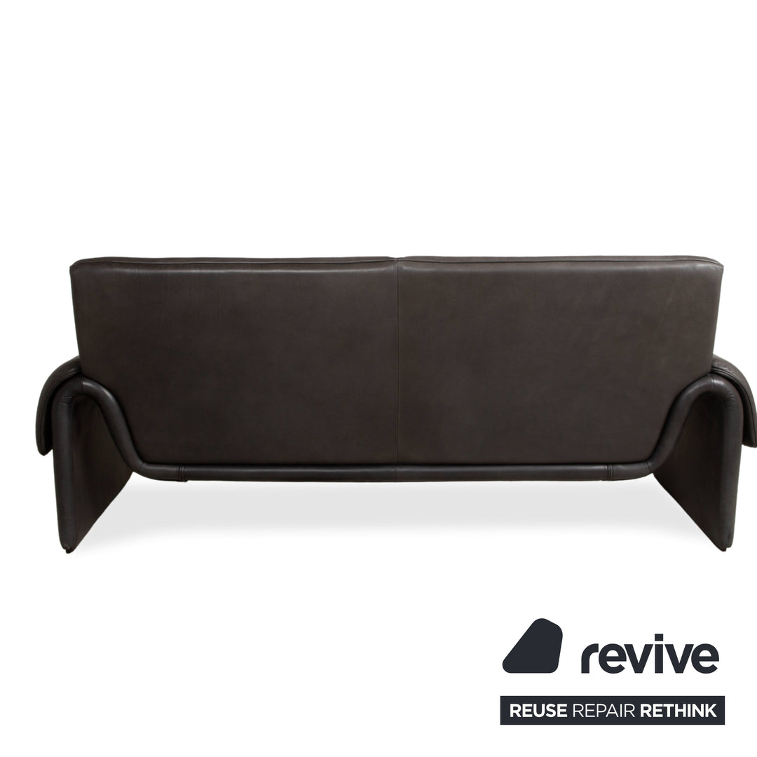 de Sede DS-2011 Leder Zweisitzer Schwarz Sofa Couch