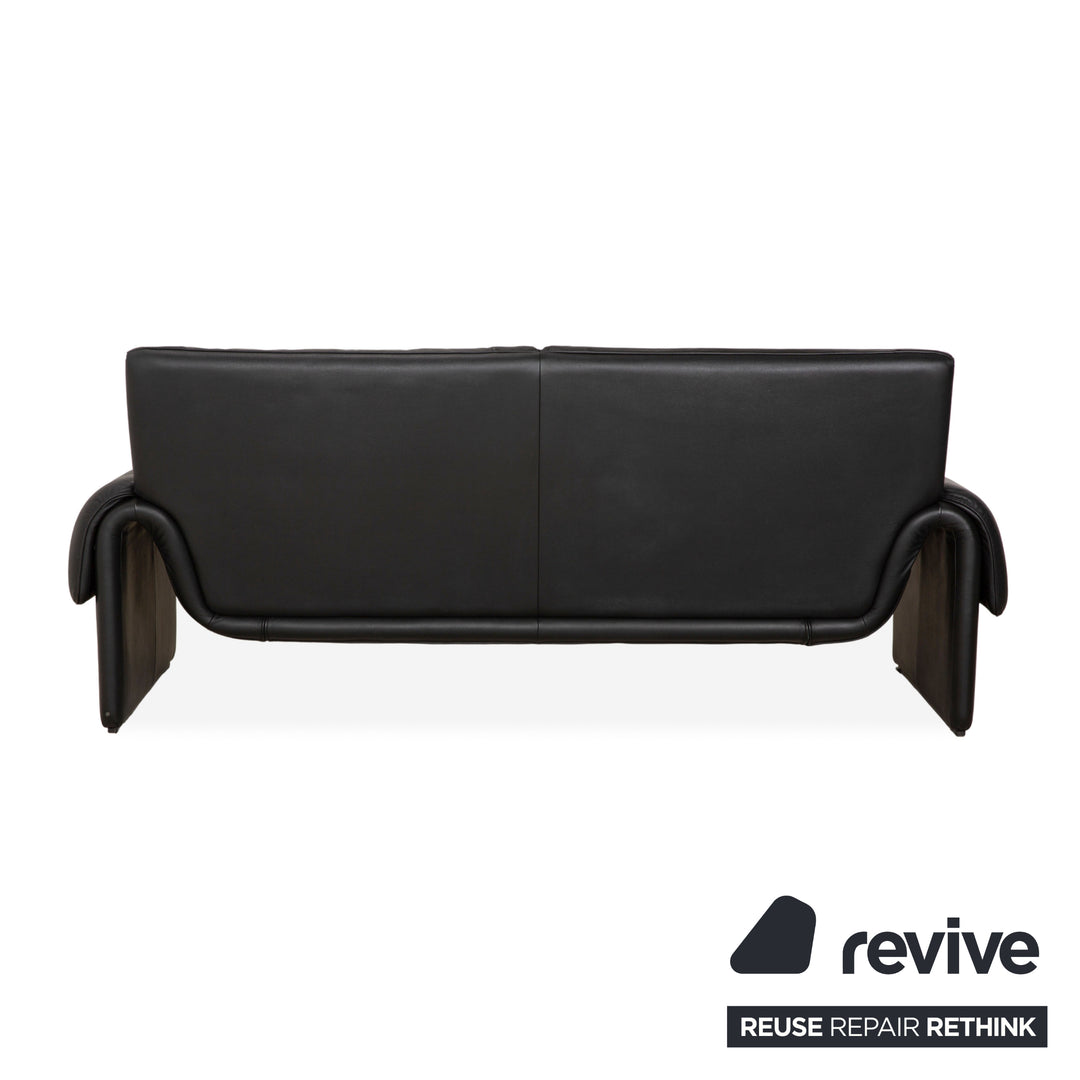 de Sede DS-2011 Leder Zweisitzer Schwarz Sofa Couch
