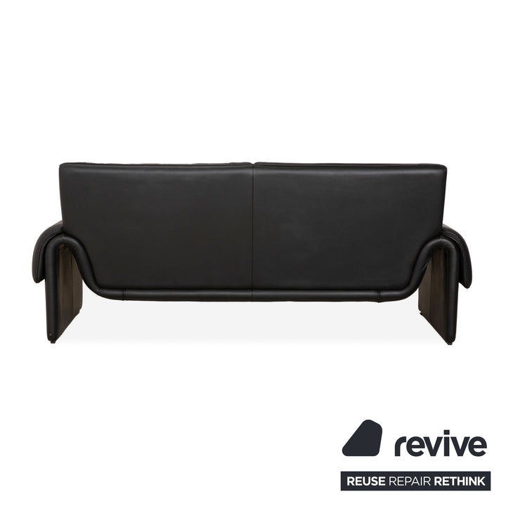 de Sede DS-2011 Leder Zweisitzer Schwarz Sofa Couch