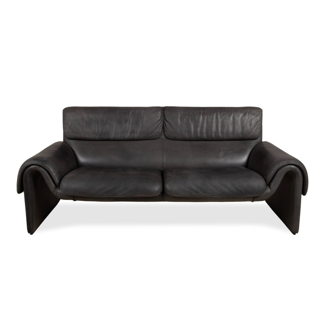 de Sede DS-2011 Leder Zweisitzer Schwarz Sofa Couch
