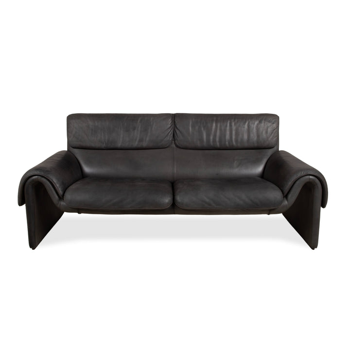 de Sede DS-2011 Leder Zweisitzer Schwarz Sofa Couch