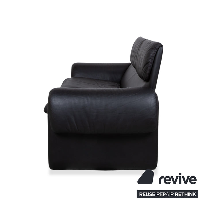 de Sede DS-2011 Leder Zweisitzer Schwarz Sofa Couch