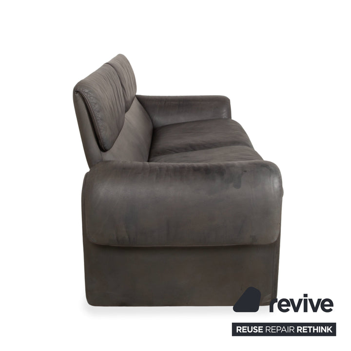 de Sede DS-2011 Leder Zweisitzer Schwarz Sofa Couch