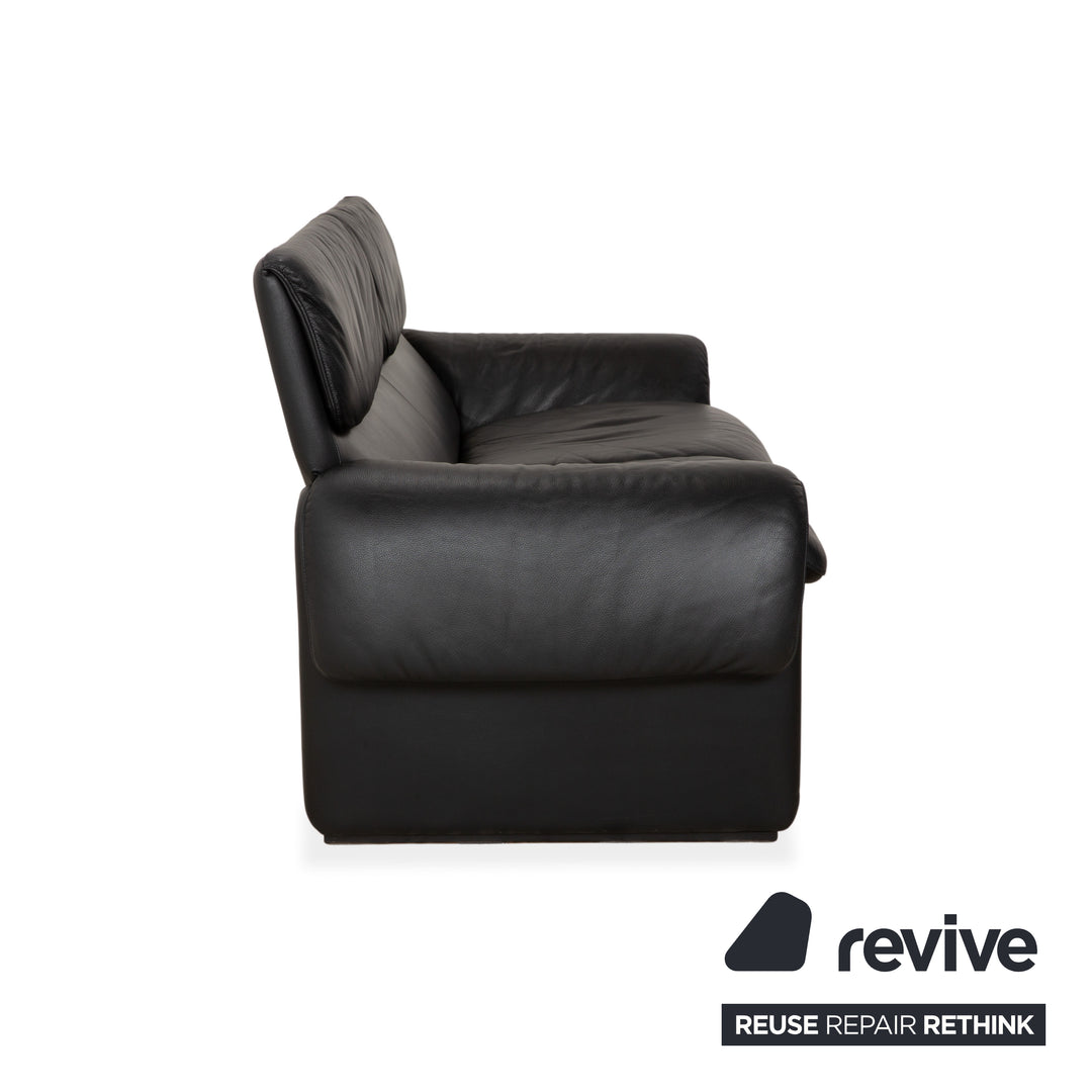 de Sede DS-2011 Leder Zweisitzer Schwarz Sofa Couch