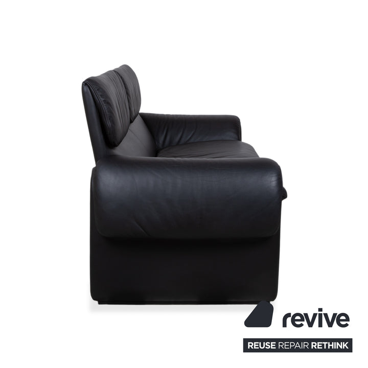 de Sede DS-2011 Leder Zweisitzer Schwarz Sofa Couch