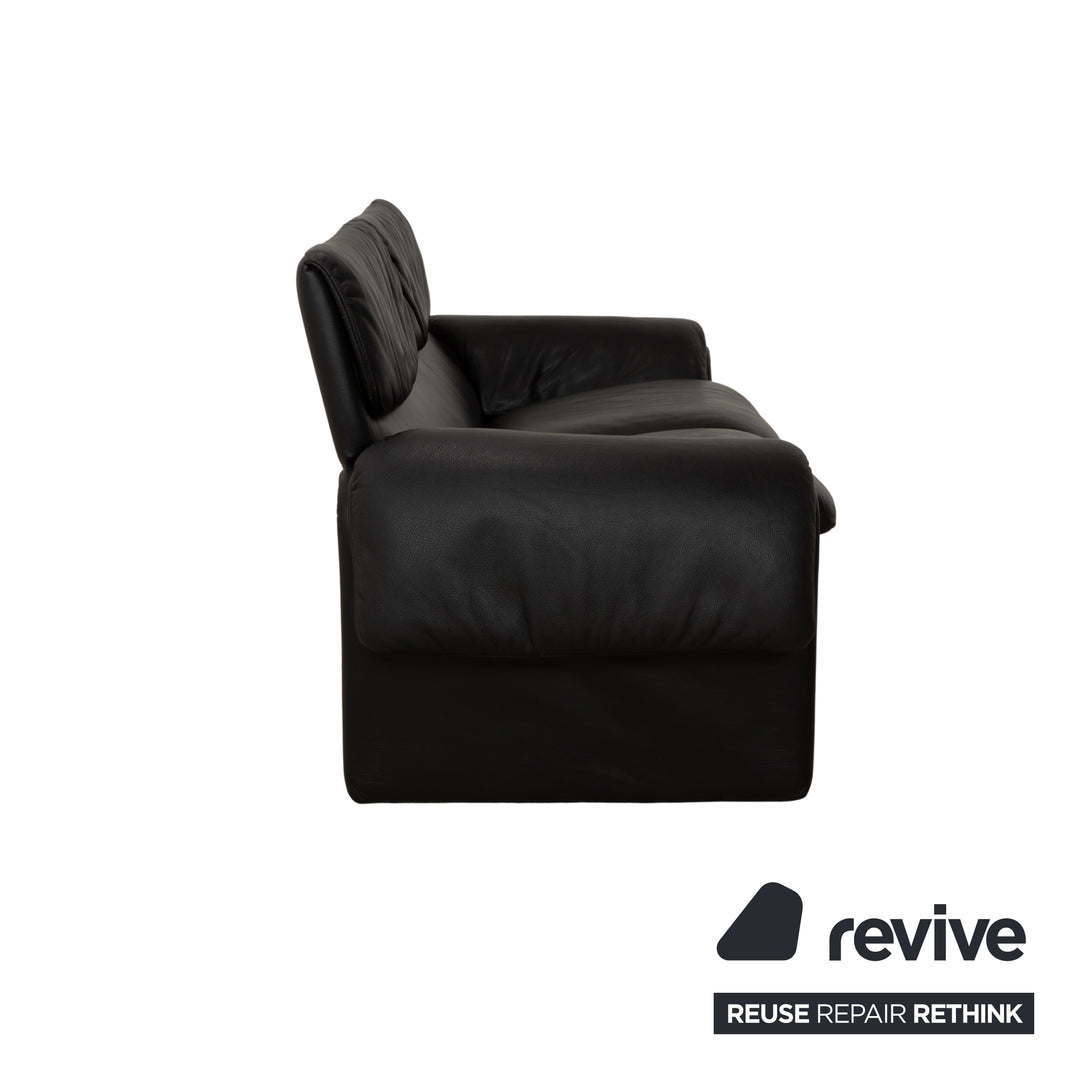 de Sede DS-2011 Leder Zweisitzer Schwarz Sofa Couch
