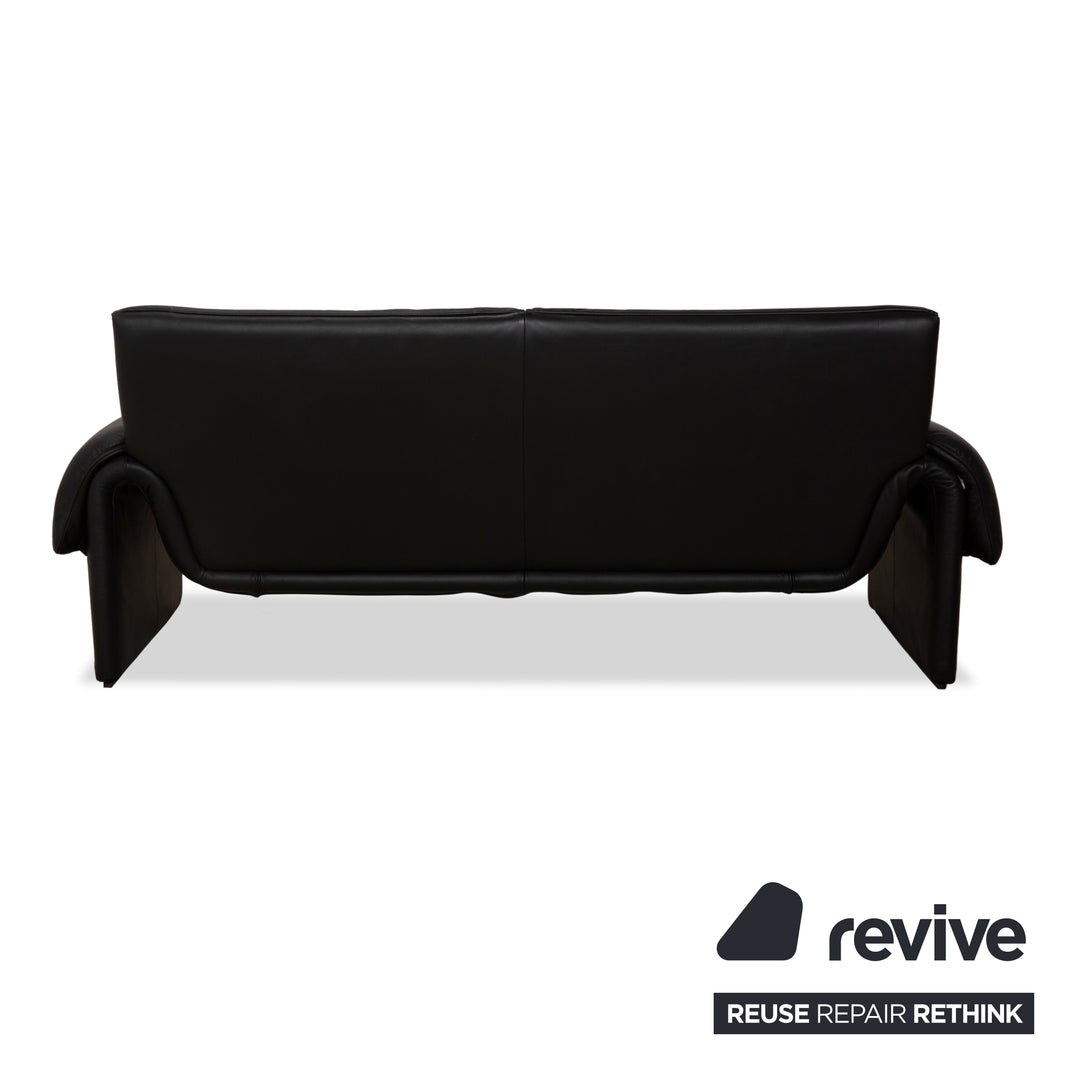 de Sede DS-2011 Leder Zweisitzer Schwarz Sofa Couch