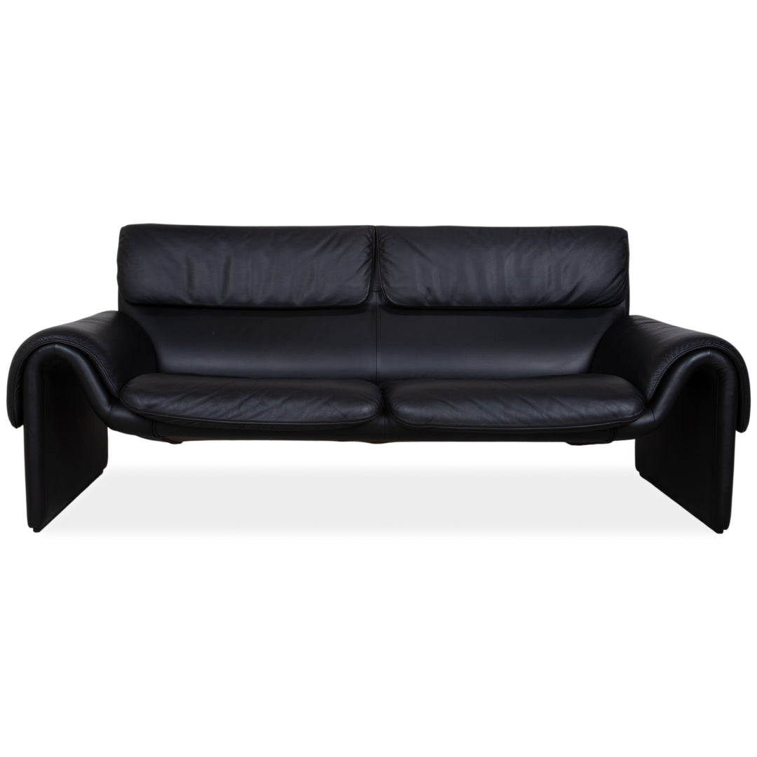 de Sede DS-2011 Leder Zweisitzer Schwarz Sofa Couch
