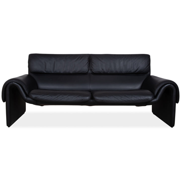 de Sede DS-2011 Leder Zweisitzer Schwarz Sofa Couch