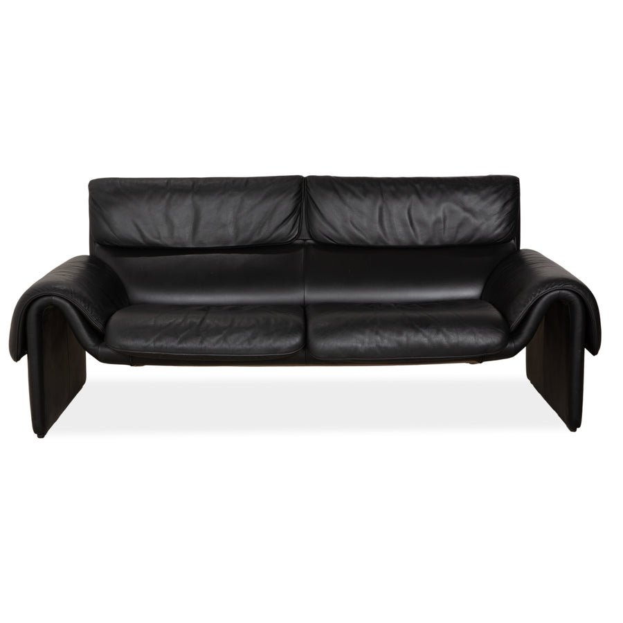 de Sede DS-2011 Leder Zweisitzer Schwarz Sofa Couch
