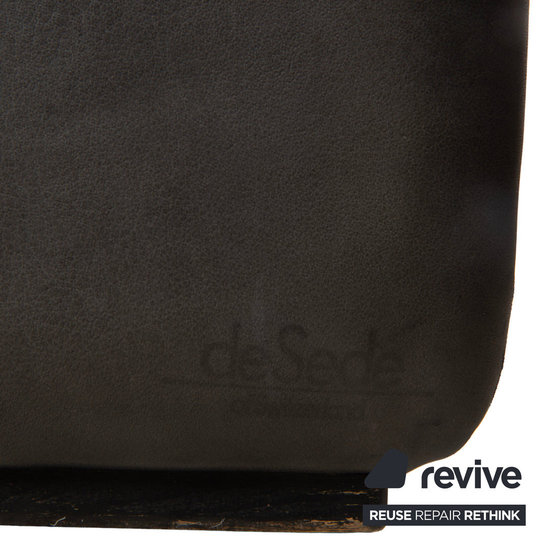 de Sede DS-2011 Leder Zweisitzer Schwarz Sofa Couch