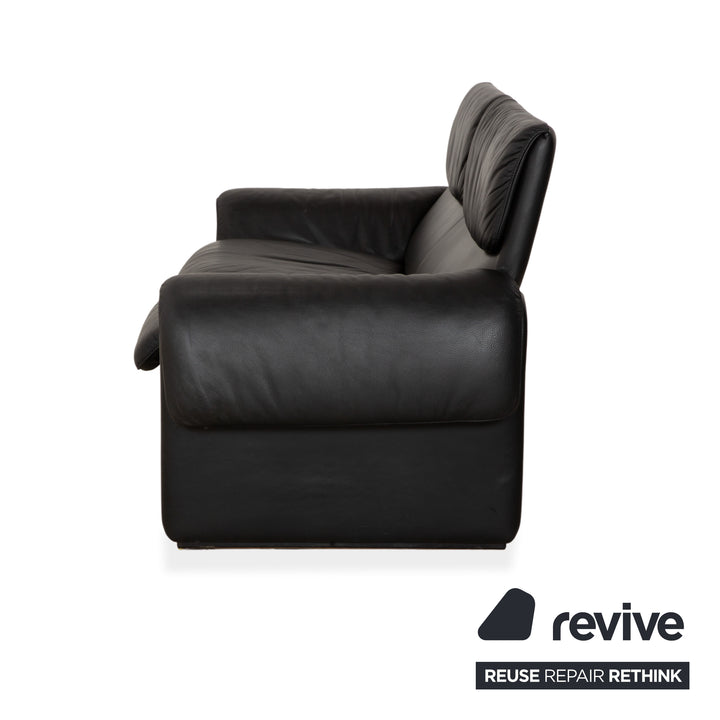 de Sede DS-2011 Leder Zweisitzer Schwarz Sofa Couch