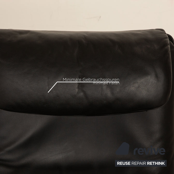 de Sede DS 2018 Leder Sessel Schwarz manuelle Funktion