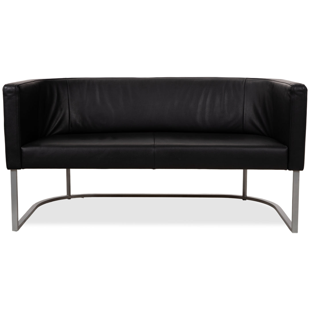 de Sede DS-207 Leder Zweisitzer Sofa Couch Schwarz