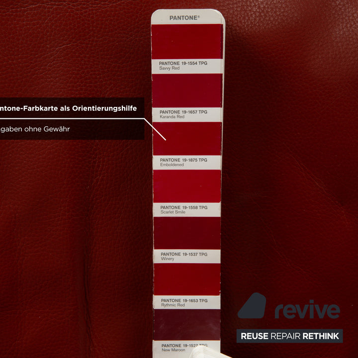 de Sede DS-255 Leder Sessel Rot Orange manuelle Funktion