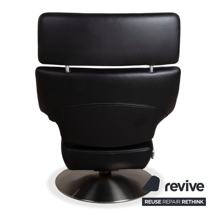 de Sede DS-255 Leder Sessel Schwarz inkl. Fußteil manuelle Funktion Relaxfunktion
