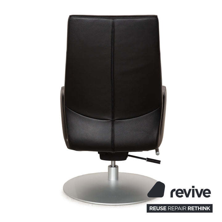 de Sede DS-256 Leder Sessel-Garnitur Schwarz manuelle Funktion