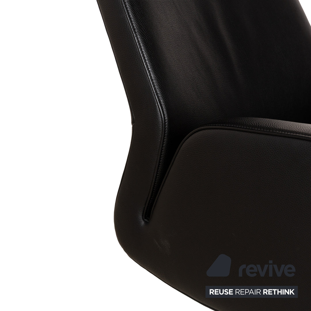 de Sede DS-256 Leder Sessel-Garnitur Schwarz manuelle Funktion
