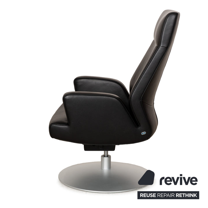 de Sede DS-256 Leder Sessel-Garnitur Schwarz manuelle Funktion