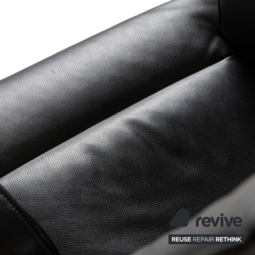 de Sede DS-256 Leder Sessel Schwarz manuelle Funktion