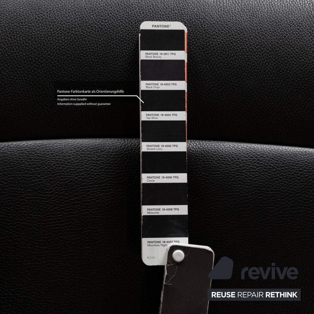 de Sede DS-256 Leder Sessel Schwarz manuelle Funktion