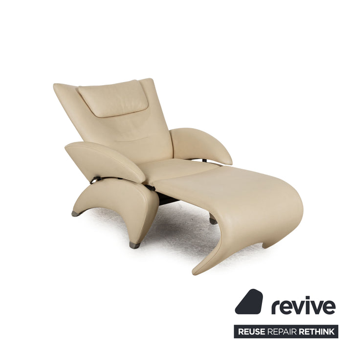 De Sede DS 260 Leather Armchair Beige Manual Function