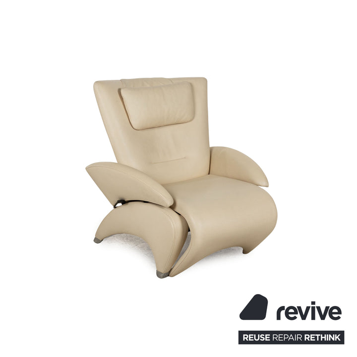 De Sede DS 260 Leather Armchair Beige Manual Function